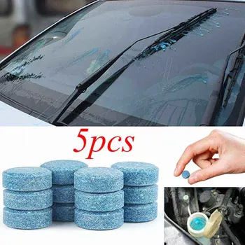 

5pcs Car Glass Washer Car Cleaner Windshield Wiper Auto Solid Cleaner Auto Window Cleaning Fine Seminoma Wiper Car Accessories