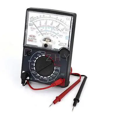 

Ohm Ammeter Volt Diode Measuring Analog Multitester Multimeter w Leads