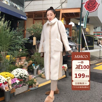 

Women 2020 Winter New Long Teddy Coat Jacket Female Thick Warm Jackets Coats Oversized Ladies Faux Lambswool Fur Outerwear B44