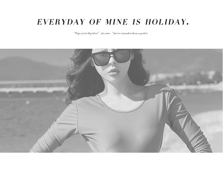 Южная Корея стиль Slim Fit для похудения треугольная цельная открытая спина с длинным рукавом Дайвинг костюм сёрфинга подводное плавание Защита от солнца