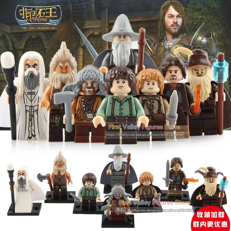 

DR.TONG Single Sale Lord of the Rings Action Figure Gandalf Frodo Sam Building Blocks Bricks Gift Toys for Children PG8160