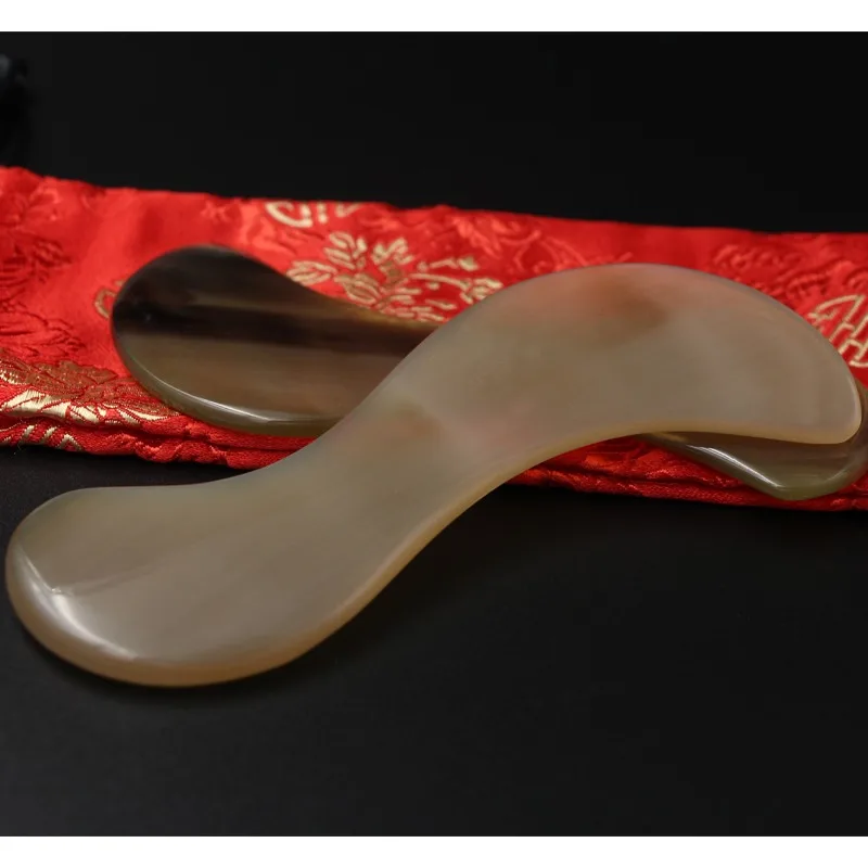 Gua sha инструмент Buffalo Ox Horn gua sha соскабливающая Массажная доска Guasha Инструмент для ухода за здоровьем скребок для тела спа для лица глаза для лица