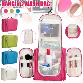 

Ladies Waterproof Foldable Travel Organizer Bag Women Cosmetic bag hanging Unisex Makeup Bags Washing Toiletry Kits Storage Bag