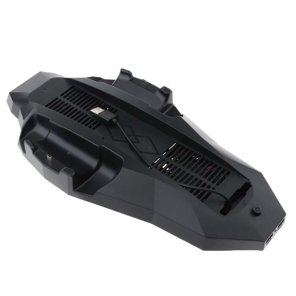 Vertical Stand with Cooling USB 2.0 Hub Fan for Sony PS4 Pro, Controller Charging Station for Playstation 4 Pro Game Consoles