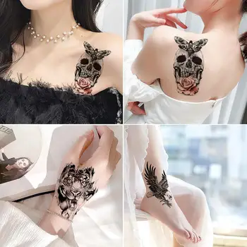 

New Hot Temporary Tattoo Sticker Men Women Black Animal Waterproof Water Multi Tattoo Transfer Fake Tattoo Styles V7I4