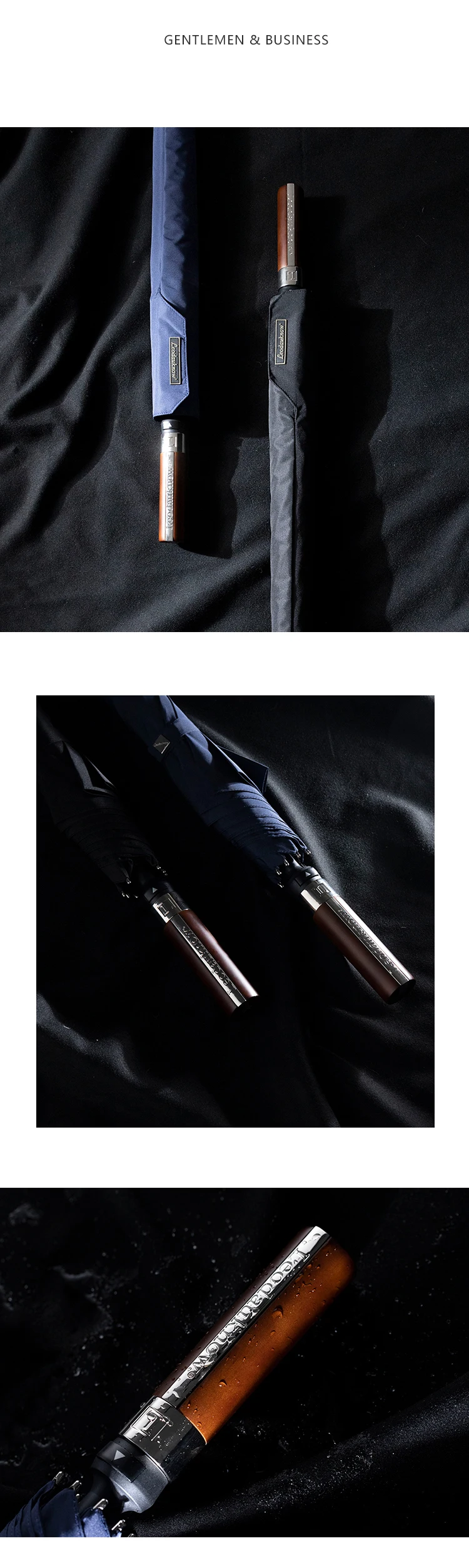 Leoduknow – parapluie automatique coupe-vent à Long manche 8K pour hommes et femmes, idéal pour le voyage, le Golf ou la pluie