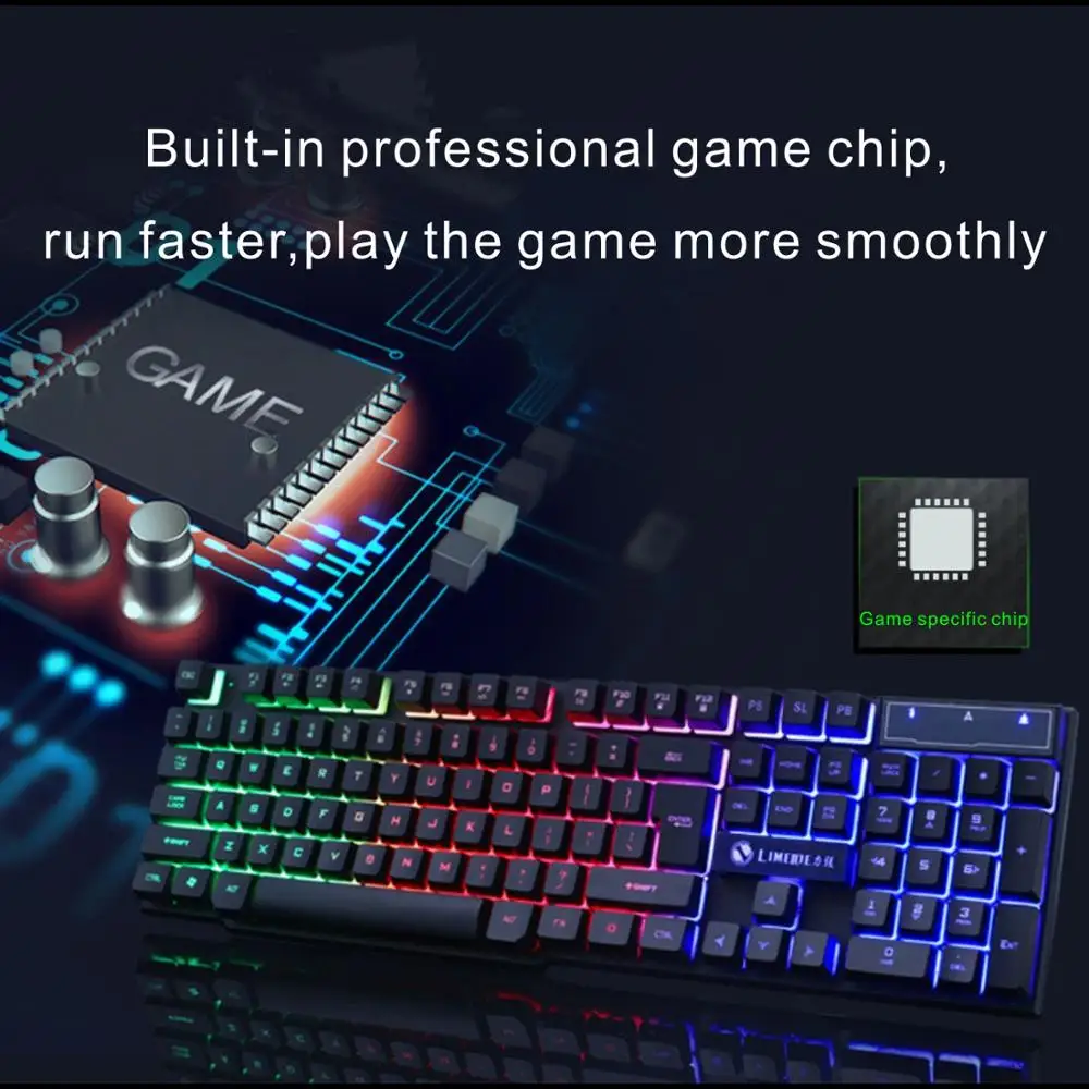 Keyboard mouse Combo Gaming Mechanical Feeling Keyboard wouse set Backlit Waterproof and mult-function Punk Gamer Mouse Keyboard Keyboard mouse Combo Gaming Mechanical Feeling Keyboard wouse set Backlit Waterproof and mult-function Punk Gamer Mouse Keyboard