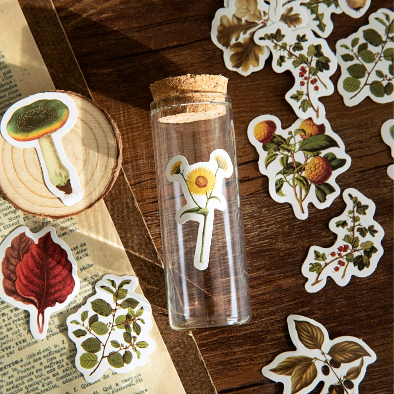 46 шт./кор. винтажные декоративные наклейки из бумаги васи для скрапбукинга