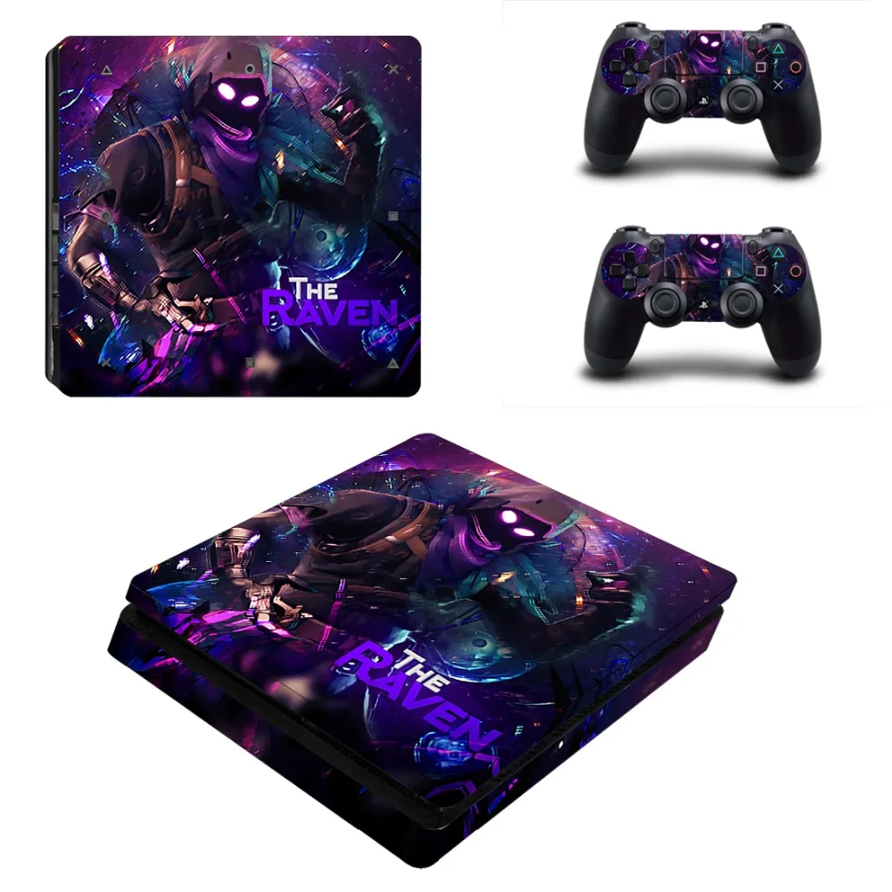 Наклейка для PS4 Slim Skin Виниловая наклейка консоли Playstation 4 и 2 контроллеров Sticker