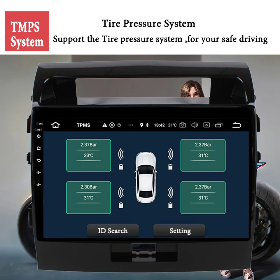 Автомагнитола 2 din мультимедийный видеоплеер на android 11 0 для Toyota Land Cruiser 200 2007-2015 LC200