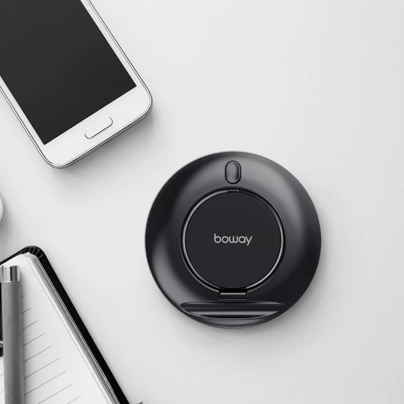 Xiaomi Mijia Youpin Boway Z1 складное Беспроводное зарядное устройство Черный Горизонтальный Вертикальный и горизонтальный 7,5 Вт/10 Вт Быстрая зарядка