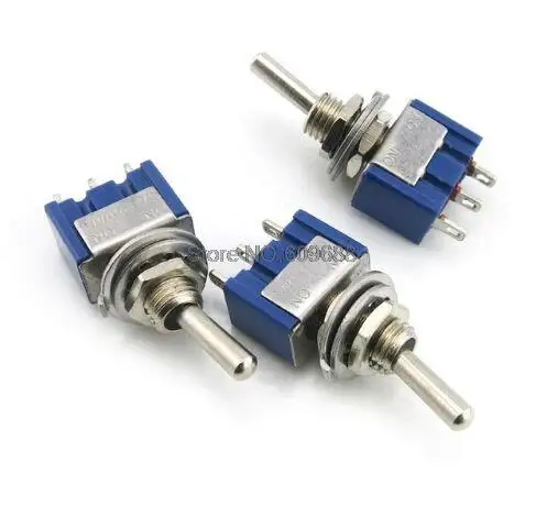 Miniature Toggle Switch MTS-102 SPDT 6A 125VAC/3A 250VAC Mini Lever 3 Pin ON/ON | Обустройство дома