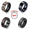 Anxiety Ring Fidget Spinner Rings For Women Stainless Steel Rings Fidgets Rotate Freely Anti Stress Accessories Men's Jewelry 1