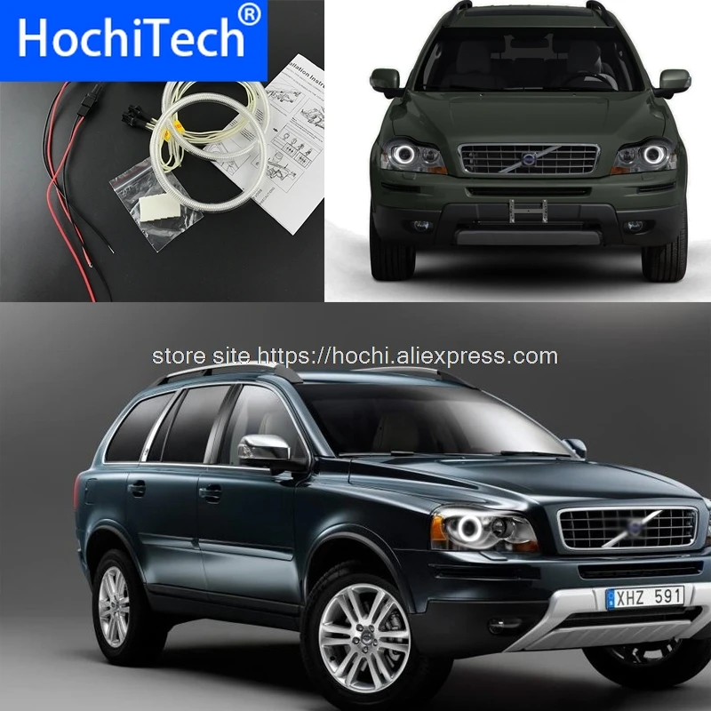 

HochiTech ccfl ангельские глазки комплект белый 6000 К ccfl halo кольца фара для Volvo XC90 2010 2011 2012 2013