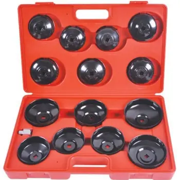 

15 PCS Cup Type Oil Filter Wrench Set Wrench Tool Oil Change Cup Socket Tool Oil Filter Wrench Set Pick Up Tool Kit