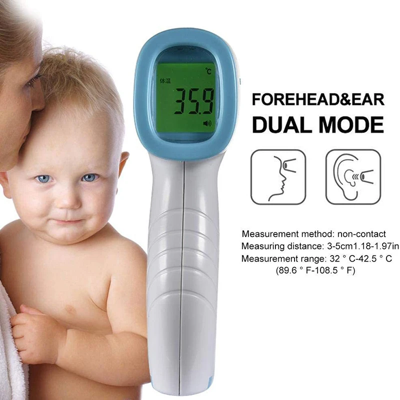 

Forehead Ear Thermometers IR Infrared Thermometer Thermal Imager Handheld Digital Display Electronic Thermometer For Kids Adults