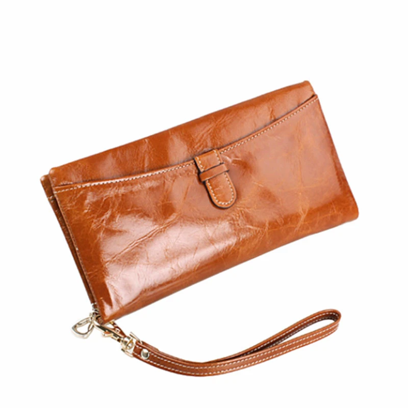 

Fashion Genuine Leather Womens Wallet Female Leather Purses Women Long Wallets Ladies Purse Wallet Female Carteira Feminina