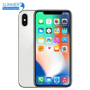 

iPhone X Original Unlocked Apple Smartphones A11 iOS Hexa Face ID RAM 64/256GB Dual Rear Camera 12MP 4G NFC 5.8" Used Phone