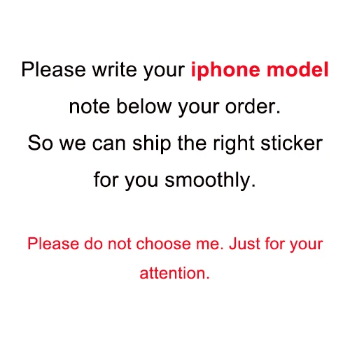 GOOYIYO-для iPhone X XR XS Max наклейка Роскошная DIY персональная камуфляжная Наклейка виниловая мультяшная кожа 6 6S 7 8 Plus наклейка для телефона - Цвет: Note model