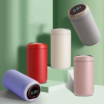 

ZOOOBE 380ML 316 Stainless Steel Coffee Thermos Temperature LED Display Vacuum Bottle USB Charging Thermoscup Water Bottle