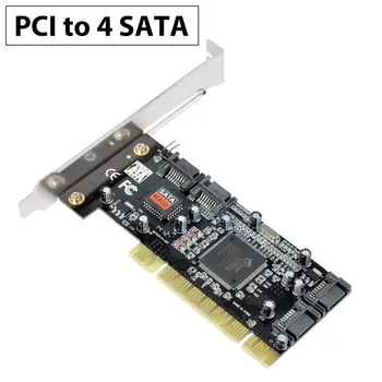

SATA3.0 PCI-Express Expansion Card 4-port SATA 6Gb PCI Express 1X PCI-E to SATA III Convert Card Adapter for SSD IPFS BTC