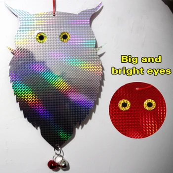 

Fake Owl Supplies Bird Repellent rods Hanging Owl Scarecrow Scare rods