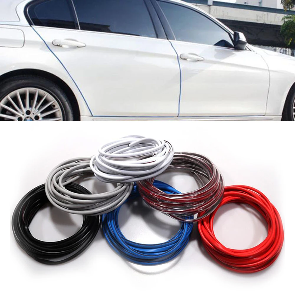 

5/8/10M Car Door Edge Seal Sticker Strip Universal Auto Anti Collision Scratch Protection Rubber Sealing Trim Accessories