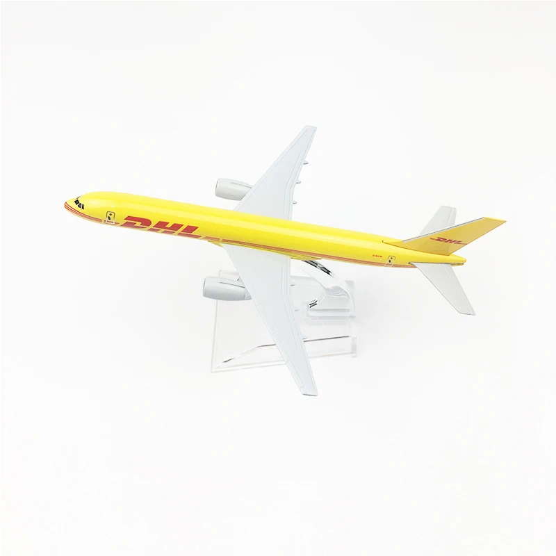 1/400 масштаб 16 см модель воздушного самолета DHL Экспресс Boeing B757-200 отлитая модель самолета воздушные лайнеры детские коллекции Подарочная игрушка для мальчиков