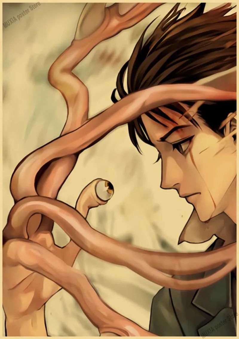 Anime Poster print Parasyte The Maxim Kiseijuu: Sei no Kakuritsu Canvas  Painting wall Art Home Decor Cartoon Room Wall Pictures - AliExpress