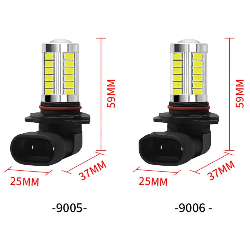 1 шт. H8 H11 9005 9006 H4 H7 5630 33SMD светодиодный противотуманный фонарь Авто Автомобиль ходовой свет Фара парковочная лампа задний тормоз лампа DC 12 В