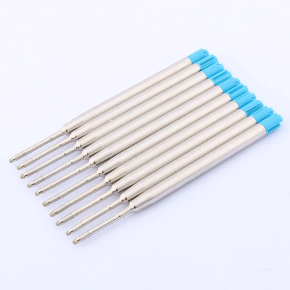 10pcmetal424UniversalStandardBlueStytlemetalBallpointpen
