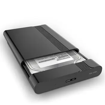 

2.5 Inch Sata Hard Disk Box Usb3.0 Mobile Hard Disk Box Slide Cover Grid Texture Mobile Hard Disk Box Hard Disk Storage Box