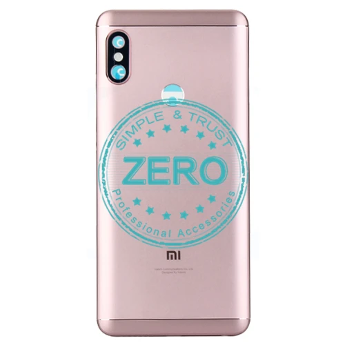Для Xiaomi Redmi Note 5 Pro задняя крышка батарейного отсека металлическая алюминиевая крышка+ стекло для камеры+ боковые клавиши задний корпус сменный части - Цвет: Rose Gold