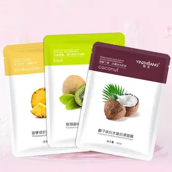 

Fruit Essence Hyaluronic Acid Face Mask Sheet Masks Whitening Moisturizing Anti Wrinkle Natural Mask Cosmetics Makeup