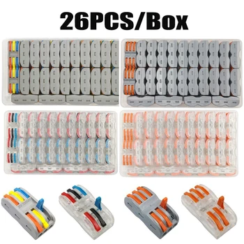 

NEW PCT-222 223 Universal Fast Wire push-in Lever nut Conductor compact connector Terminal Block 2/3/4 in 2/3/4 out SPL-2 SPL-3