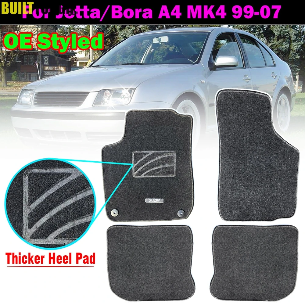 Для VW Jetta Bora MK4 1999-2007 для леворульных автомобилей изготовленный на заказ автомобильный коврик с учетом коврик ковер автомобиля коврик 2000 2001 2002 2003 2004 2005 2006