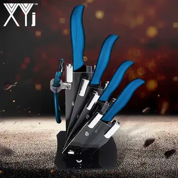 

XYj Ceramic Knife Sets Anti-Bacteria Multi-Colors Zirconia Ceramic Kitchen Knife Set 3"4"5"6" inch+4 Gift Sheath Cooking Tool