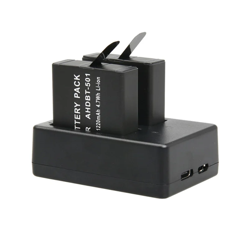 para Gopro Hero Herói Herói Preto Bateria Mais Carregador Duplo para Gopro Hero Herói Herói Preto Acessórios da Câmera - Image 5