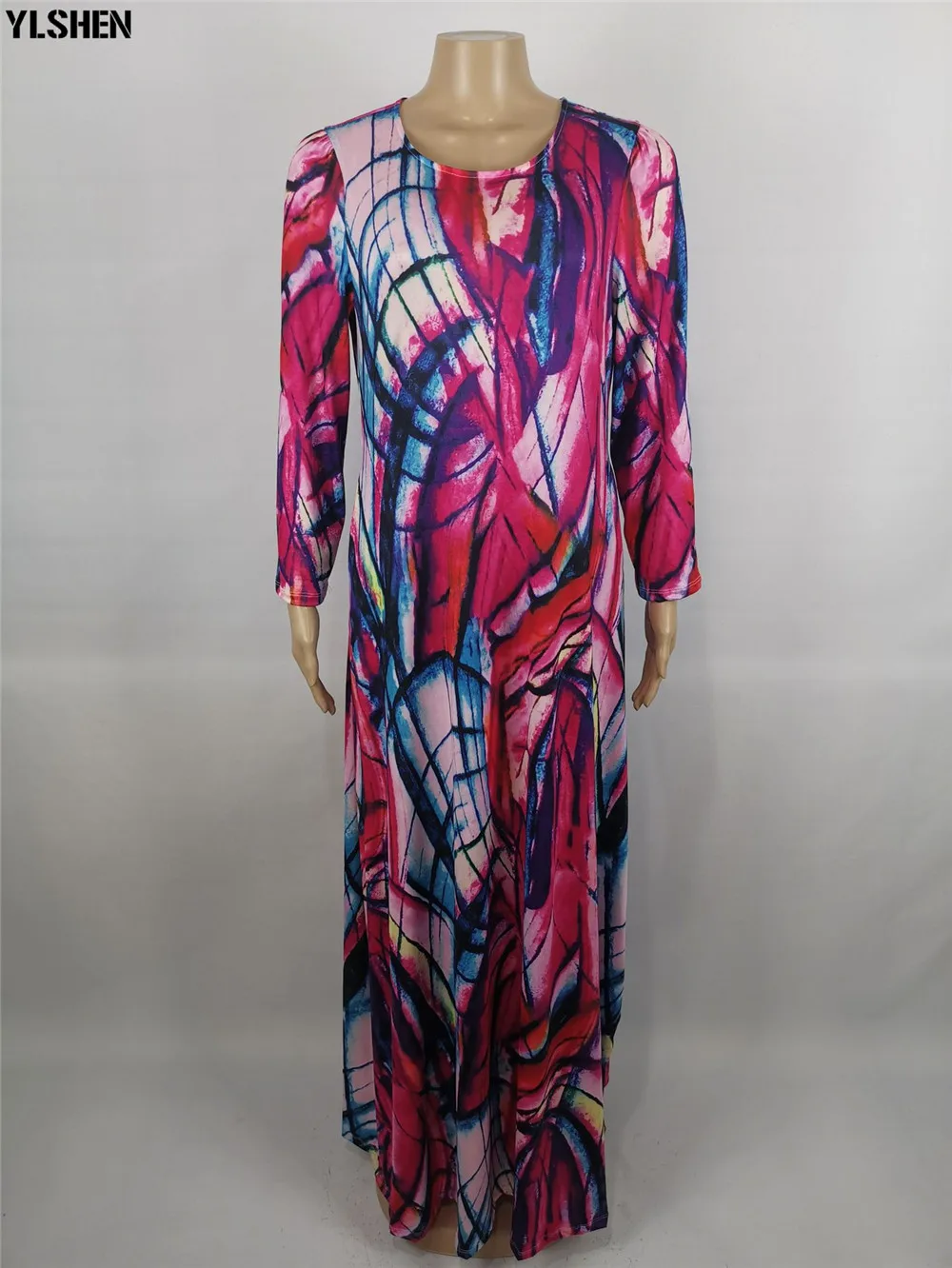 South Africa Plus Size Dresses For Women Clothes African Dress Christmas Print Dashiki Maxi Dresses Party Boubou Robe Africaine 04