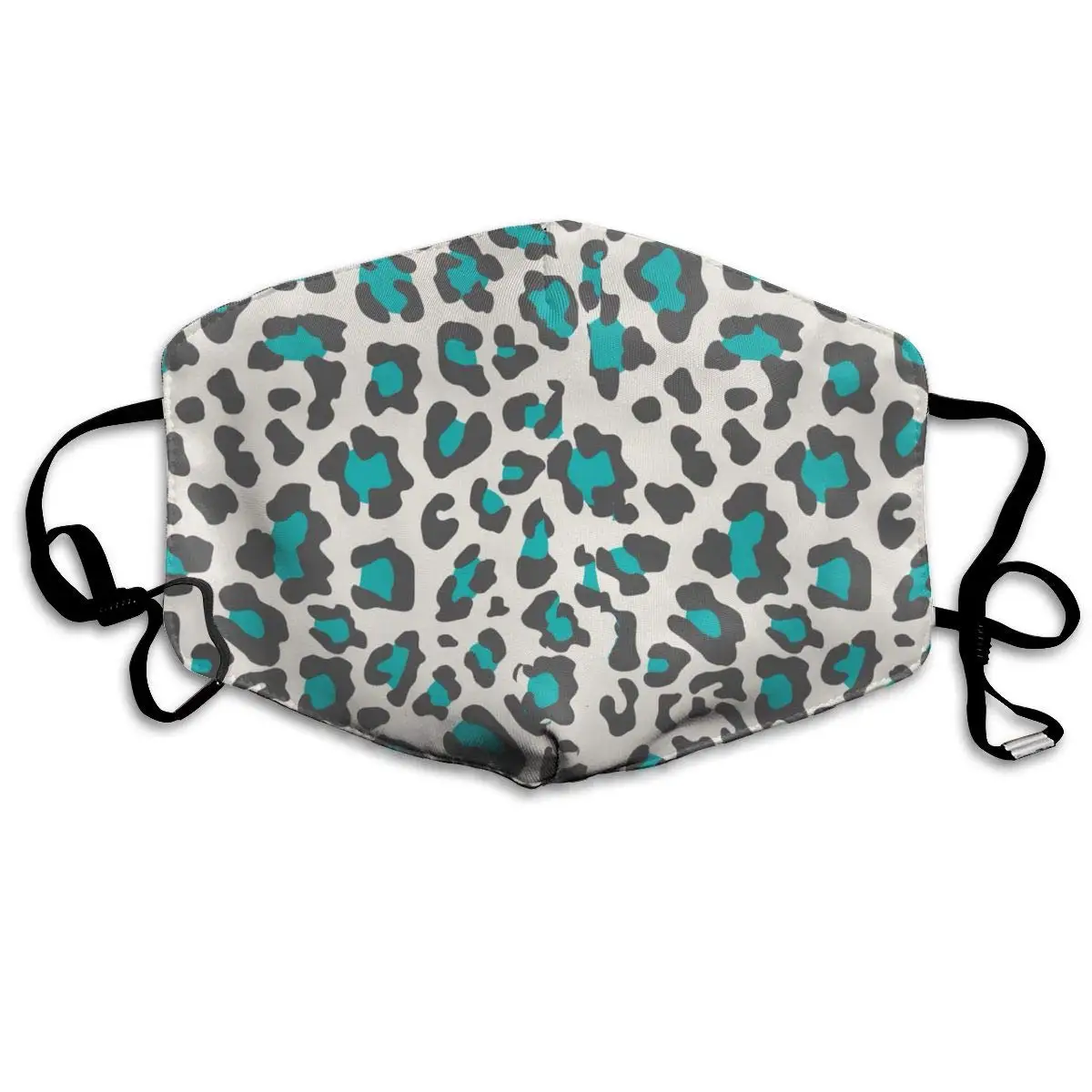 

Cheetah Print Blue Mouth Mask, Cool Anti Dust Face Mask Cover Mouth for Adults and Teens