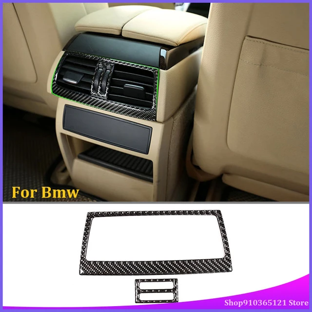 Für Bmw X5 X6 2008-2013 Hinten Auspuff Vent Rahmen Real Carbon Fiber  (Weich) auto Innen Änderung Teile Auto zubehör - AliExpress