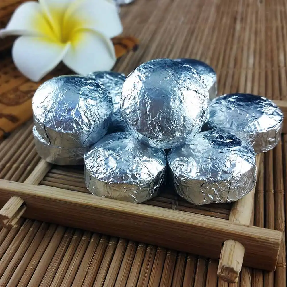 Yr мини сырой Pu-erh серебряной фольги упаковка 75 г Юньнань Шэнь Pu-erh Tuocha Pu'er