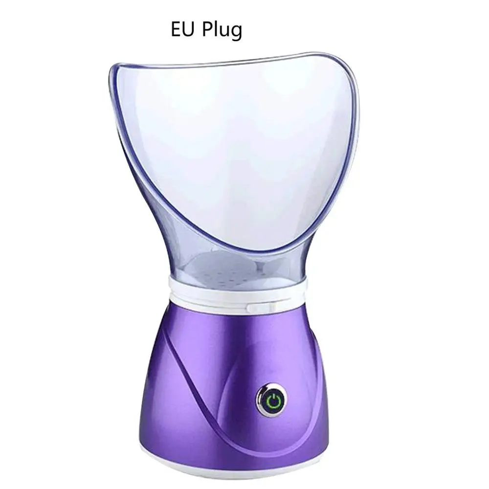 purple EU plug Паровой мини-счетчик воды распылитель увлажняющий паровой прибор домашний косметический инструмент Многофункциональный счетчик воды - Цвет: purple EU plug