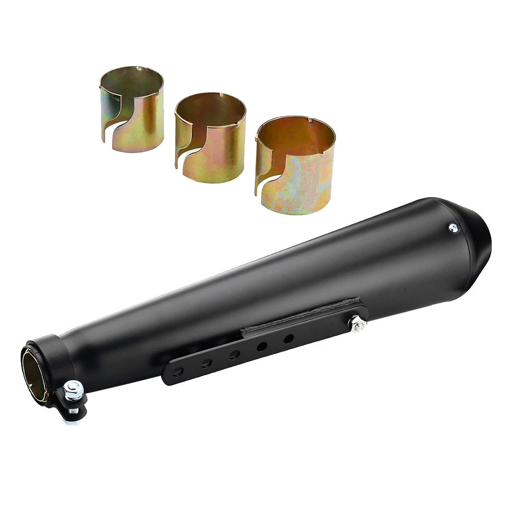 17.5inch Stainless Motorcycle Exhaust Pipe Muffler Silencer For Cafe Racer 17.5inch Stainless Motorcycle Exhaust Pipe Muffler Silencer For Cafe Racer