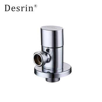 

Desrin Factory Wholesale Brass Diverter G1/2" x G1/2" Angle Stop Ceramic Mixing Shut Off Valve Bathroom Faucet Accessories