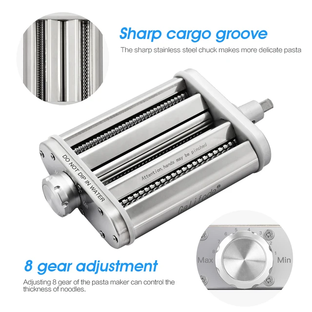 Tésztakészítő Készlet Cseréje A Kitchenaid Állvány Keverőhöz Tésztahártya Tészta Fettuccine Cutter Kiegészítők Konyha Szerszám - Image 4