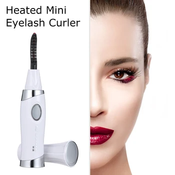 

ZLIME Heated Mini Eyelash Curler Electric Eyelash Curler Long-Lasting Electric Ironing Eye Lashes Curling Comb USB Rechargeable