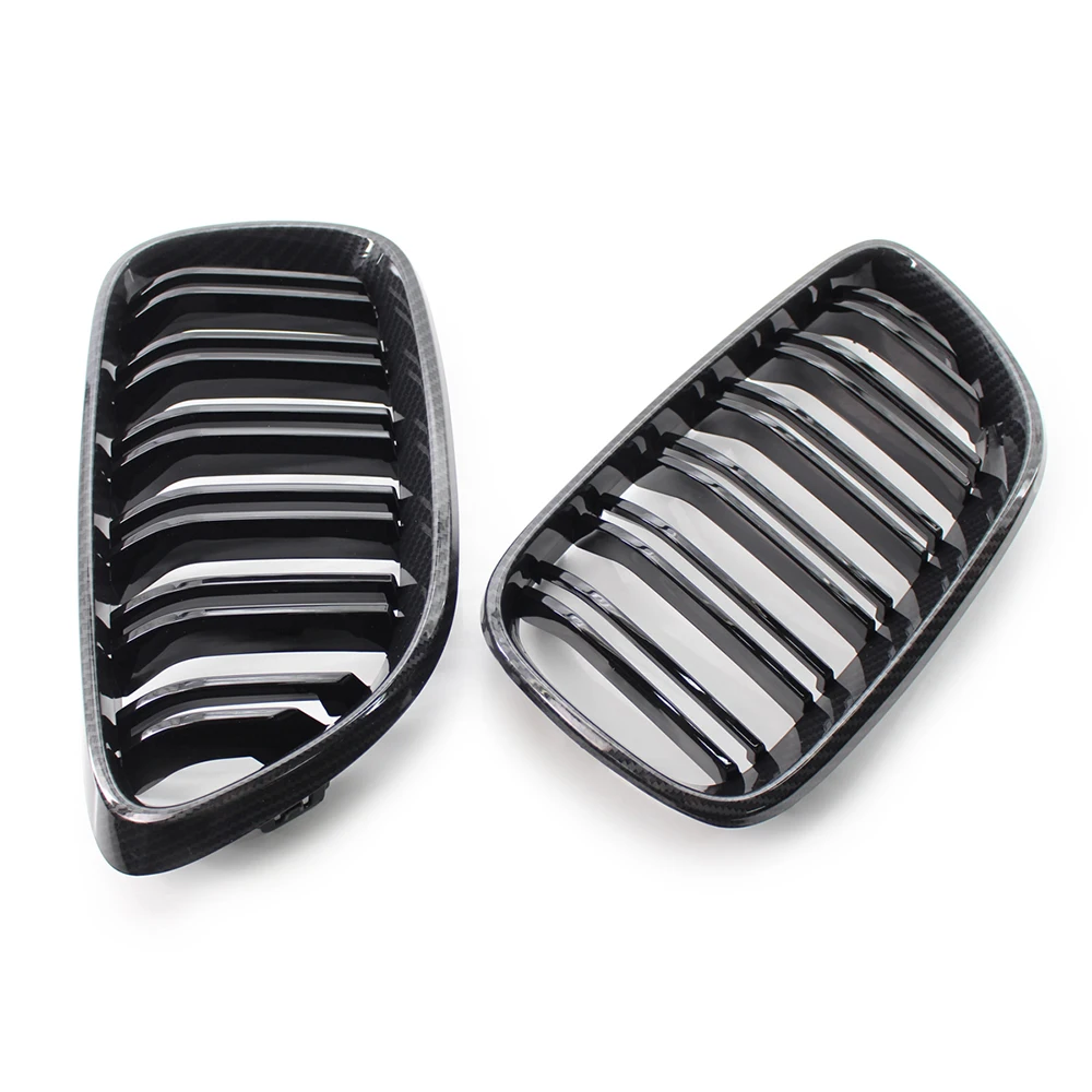 

A Pair Car Carbon Fiber Front Bumper Grill For BMW E90 E91 E60 E70 E71 F10 F11 F30 F35 F25 F26 F22 F23 F87 Kidney Grille