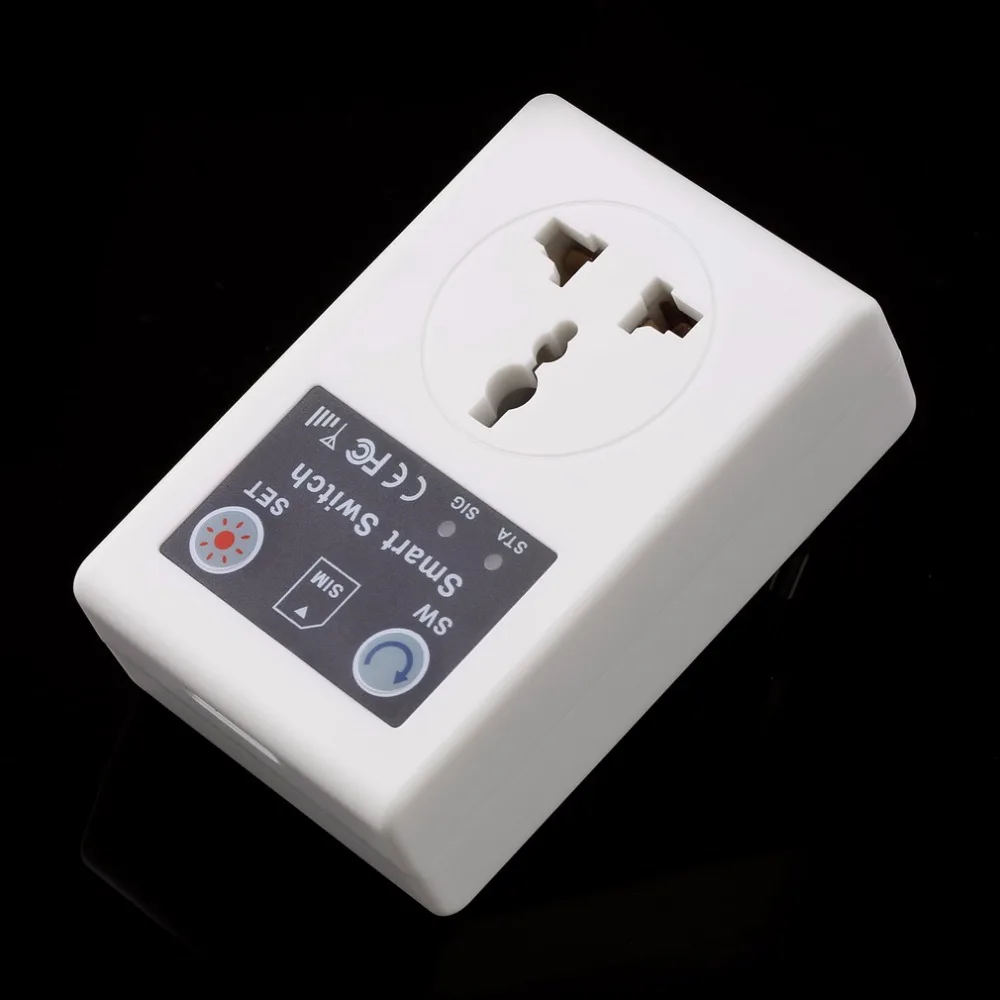 Newest 220V Phone RC Remote Wireless Control Smart Switch GSM Socket Power UE UK Plug for Home Household Appliance