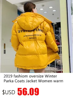Новинка, зимняя женская куртка, высокое качество, пальто со стоячим воротником, женские модные куртки, зимняя теплая Женская одежда, повседневные парки M231
